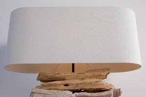 Designová dřevěná stolní lampa: Áres II Invicta Interior