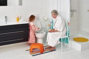 Ridder WC sedátka WC sedátko GENERATION s dětskou vložkou, soft close, PP termoplast - bílá - 44,5 x 36,5 cm 02119101