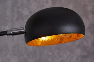 Designová kovová stojací lampa černá: Arae II Invicta Interior