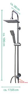 Ridder Sprchové sety a sprchy Sprchový set MAURITIUS - pro připojení k vodovodní baterii - v. 106 cm 091460