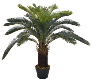 Umělá rostlina cykas japonský s květináčem zelená 90 cm