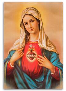Obraz Srdce Panny Marie Rozměry: 60 x 90 cm, Provedení: Obraz na plátně