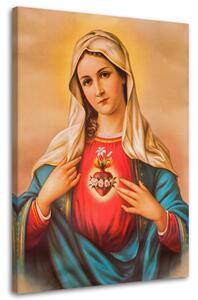 Gario Obraz Srdce Panny Marie Velikost: 60 x 90 cm, Provedení: Obraz na plátně