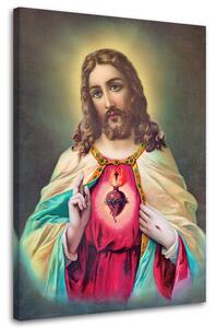 Obraz na plátně Srdce Ježíše Krista Rozměry: 40 x 60 cm