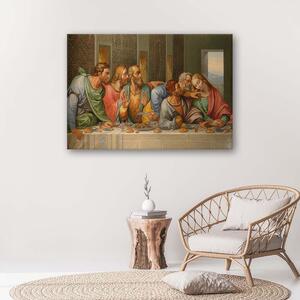 Obraz na plátně Detail z poslední večeře - Leonardo da Vinci, reprodukce Rozměry: 60 x 40 cm