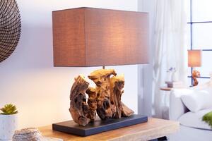 Designová dřevěná lampa hnědá - Cephei Invicta Interior