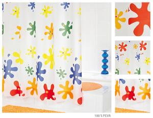 Ridder Sprchové závěsy Sprchový závěs SPLASH, PVC - multicolor dekor - 180 x 200 cm 3035300