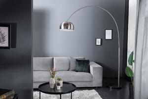 Designová chromová stojací lampa stříbrná - Cancri Invicta Interior