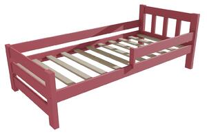Vomaks Dětská postel se zábranou VMK015D KIDS Rozměr: 90 x 160 cm, Barva: moření ořech