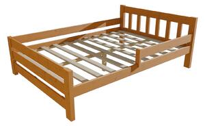 Vomaks Dětská postel se zábranou VMK015D KIDS Rozměr: 90 x 160 cm, Barva: moření ořech