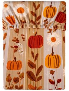 Prostěradlo z mikrovlákna PUMPKIN STRIPES barevné 90x200 cm