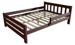 Vomaks Dětská postel se zábranou VMK015D KIDS Rozměr: 90 x 160 cm, Barva: surové dřevo