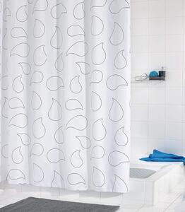 Ridder Výprodej 41310 Sprchový závěs GOTA, textilní - šedý dekor - 180 x 200 cm 41300