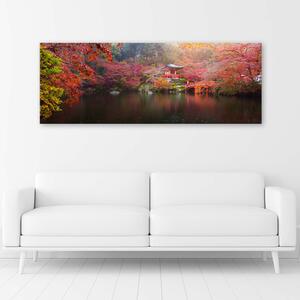 Obraz na plátně Japonsko v podzimních barvách Rozměry: 90 x 30 cm