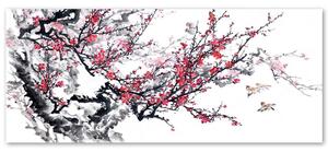Obraz na plátně Japonské třešňové květy Rozměry: 90 x 30 cm