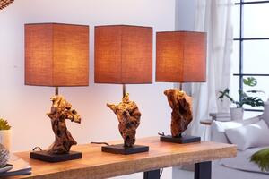 Designová dřevěná stolní lampa - Eridani Invicta Interior