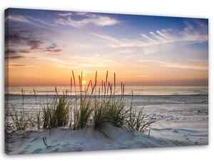 Obraz na plátně Západ slunce na pláži Rozměry: 60 x 40 cm