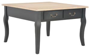 280063 Coffee Table Black 80x80x50 cm Wood