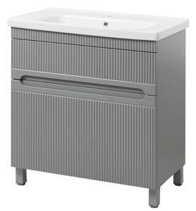 Kingsbath Aria Grey 65 koupelnová skříňka s umyvadlem