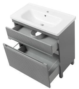 Lavedo Aria Grey 80 koupelnová skříňka s umyvadlem
