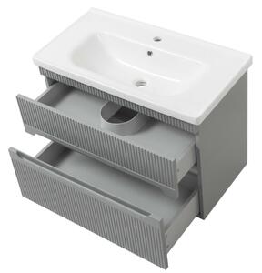 Lavedo Aria Air Grey 80 koupelnová skříňka s umyvadlem