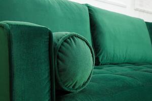 Moderní sametová sedací souprava zelená – Henryi II Invicta Interior