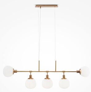 Maytoni Závěsné svítidlo ERICH, 5xE14, š. 120 cm Barva: Růžovo-zlatá