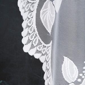 Bílá žakárová záclona BEGONIA 300x160 cm