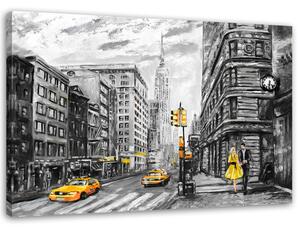 Obraz na plátně Ulice v New Yorku Rozměry: 60 x 40 cm