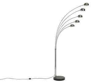 Designová stojací lampa stříbrná - Chuzee Invicta Interior