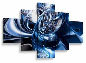 Obraz abstrake - kruhy (125x70 cm)
