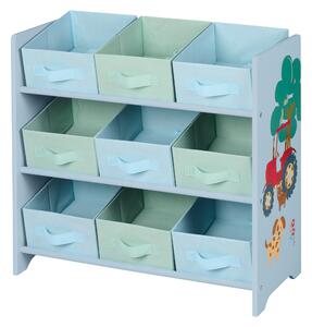 Livarno® Regál do dětského pokoje, 65 x 62 x 30 cm (modrá) (100399312001)