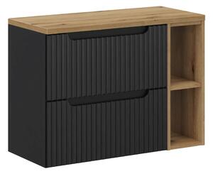 Comad Koupelnová skříňka pod deskové umyvadlo SET-NOB B Oak 80 černá/dub coast evoke