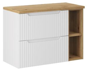 Comad Koupelnová skříňka pod deskové umyvadlo SET-NOW B Oak 80 bílá/dub coast evoke