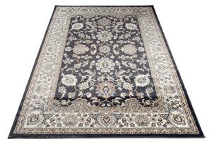 Makro Abra Kusový koberec klasický DUBAI L748B antracitový Rozměr: 60x100 cm