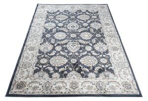 Makro Abra Kusový koberec klasický DUBAI T598B antracitový Rozměr: 120x170 cm