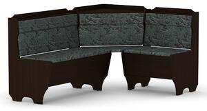 Vomaks Rohová lavice KORSIKA Barva: wenge, Materiál potahu: tkanina - boston grey