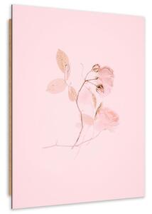 Gario Obraz Minimalistický růžový květ Velikost: 40 x 60 cm, Provedení: Panelový obraz