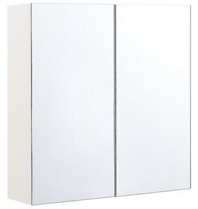 Koupelnová skříňka Navza (bílá + stříbrná). 1081667