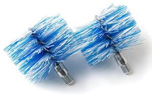 Čisticí kartáč na komín, určený pro peletové kamna, průměr kouřovodu 120 mm, nylon, závit M12