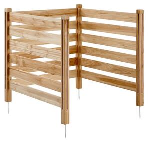 Dřevěné plotové panely pro soukromí, 3 kusy - 914x914 mm - Masivní dřevo - Venkovní oplocení pro zahradu