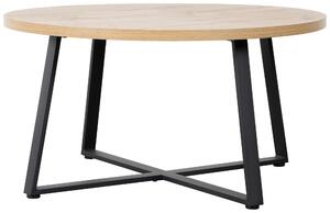 KONFERENČNÍ STOLEK, černá, dub artisan, kov, kompozitní dřevo, 80/80/42 cm Boxxx - Konferenční stolky, Online Only