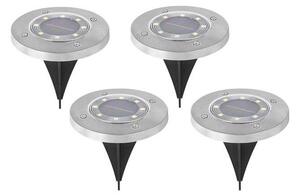 SADA 4x LED Solární lampa CLAVO LED/1xAAA 4000K IP44 300 mAh