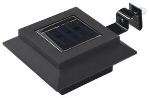 Zahradní solární lampy 12 ks LED čtvercové 12 cm černé