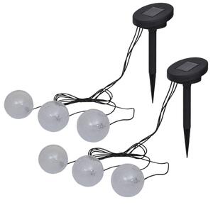 Plovoucí lampy 6 ks LED pro jezírko a bazén