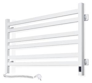 Elektrický sušák na ručníky s termostatem AVANGARD 181W 50x90 cm bílá levá