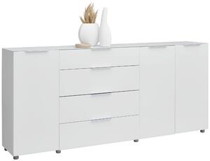 ŠIROKÁ KOMODA, vysoce lesklá bílá, 226,4/99,3/40 cm Voleo - Široké komody