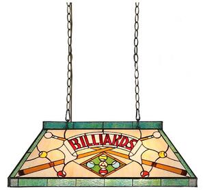 Prezent 1715 - Lustr na řetězu TIFFANY BILLIARD 3xE27/60W/230V