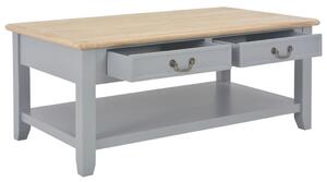 Konferenční stolek šedý 100 x 55 x 40 cm dřevo