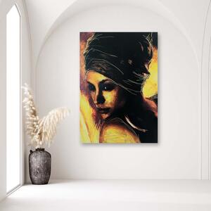 Obraz na plátně Introvertní žena, portrét Rozměry: 40 x 60 cm